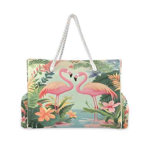 Large Beach Bags Totes Canvas Tote Shoulder Bag Soft Wave Water Resistant Bags for Gym Travel Daily Ocean