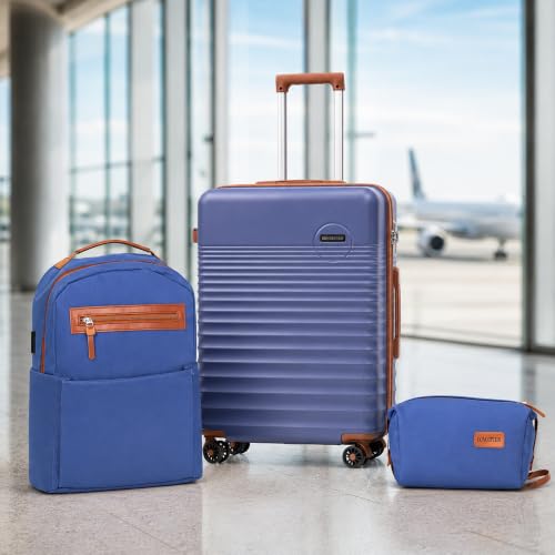 Carry On Luggage 22x14x9 Airline Approved Suitcase with Wheels