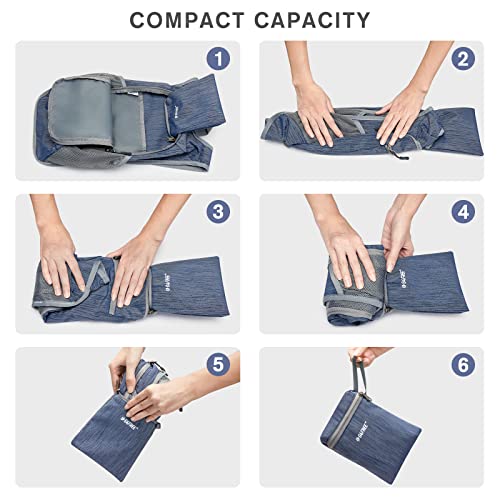 10L 15L Hiking Backpack Lightweight Packable Hiking Daypack Small Travel Outdoor Foldable Shoulder Bag