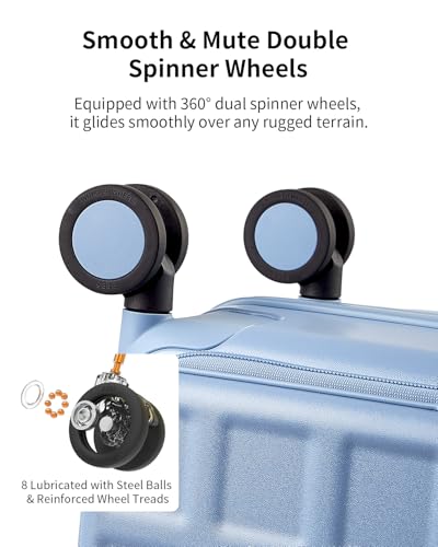 Expandable Top Opening 28 Inch Checked Luggage with Spinner Wheels