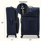 Anzio Softside Expandable Luggage with Spinner Wheels