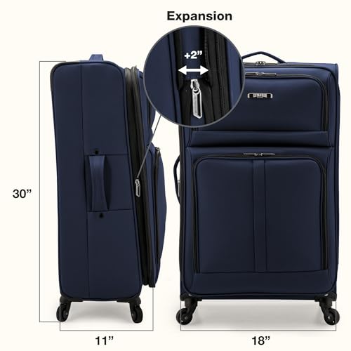 Anzio Softside Expandable Luggage with Spinner Wheels