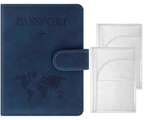 3 Pack Passport Holder + 2 PVC Covers (3 Count)