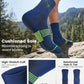 3 Pairs Running Compression Socks for Men & Women Crew Socks with Cushion (3 Count)