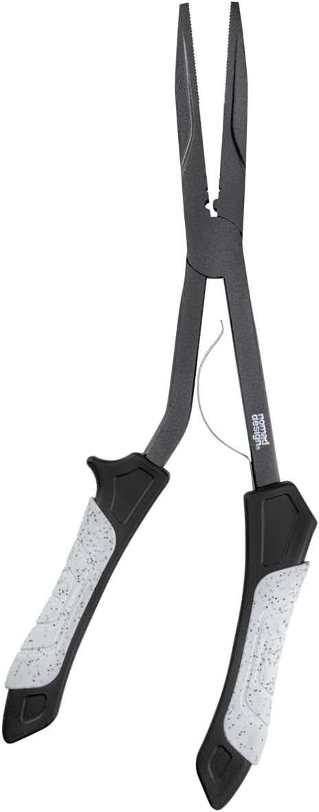 Nomad Design Hydra-X Series 11″ Long-Reach Fishing Pliers – Heavy-Duty Stainless Steel Saltwater De-Hooking Tool with Tungsten Cutters & Non-Stick Coating