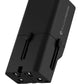 Rolling Square Portable Pocket Travel Adapter I Universal USB-C Charger for 200+ Countries I US, EU, UK, AU Plug 30W Fast Charging for Smartphones, Tablets & More I Compact & Lightweight I Black