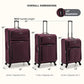 Anzio Softside Expandable Luggage with Spinner Wheels (3 Piece)