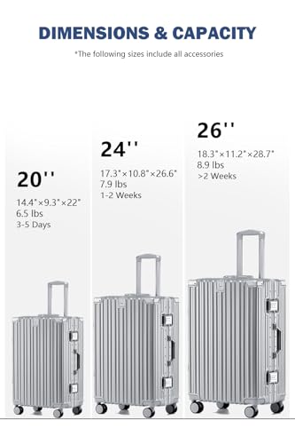 20 Inch Carry On Zipperless Luggage with Cup Holder