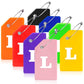 8 Pack Initial Luggage Tags for Suitcases Airplane Travel Essentials (8 Count)