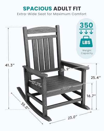 Outdoor Rocking Chair Set of 4 (4 Count)