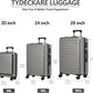 3Pcs (20/24/28) Luggage Set, Lightweight HardShell Suitcase with Wheels (3 Count)