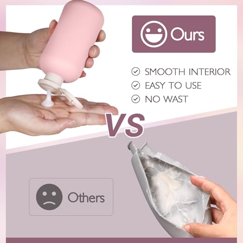 Plastic Leak Proof Travel Bottles for Toiletries (3 Count)