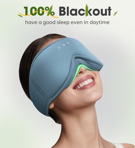 Sleep Mask with Bluetooth Headphones
