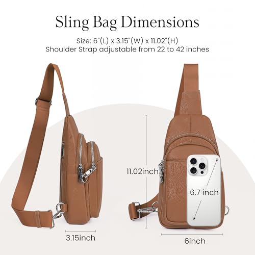 Genuine Leather Small Crossbody Bags for Women Anti