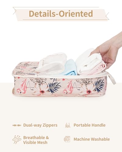 6 Set Compression Packing Cubes for Travel Women Men