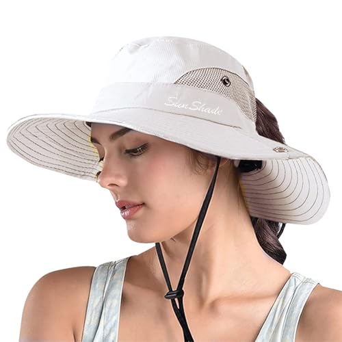 Women's Ponytail Safari Sun Hat