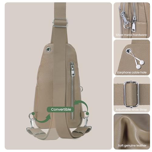 Genuine Leather Small Crossbody Bags for Women Anti