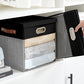 11x11 Inch Ultra Thick Fabric Storage Bins with Lids & Windows (3 Count)