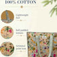 100% Cotton Quilted Tote Bag For Women