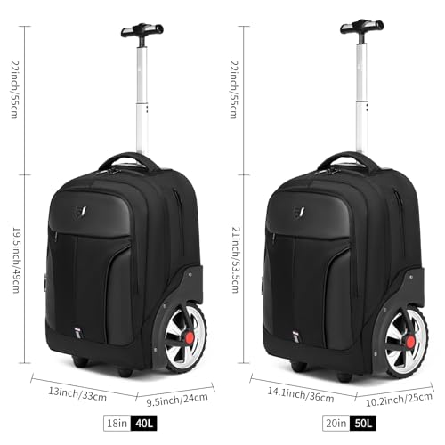 18Inch Rolling Backpack