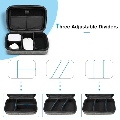 Hard Travel Electronic Organizer Case for MacBook Power Adapter Chargers Cables Power Bank Apple Magic Mouse Apple Pencil USB Flash Disk SD Card Small Portable Accessories Bag