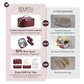 Travel Makeup Bag Cosmetic Bags for Women (3 Count)