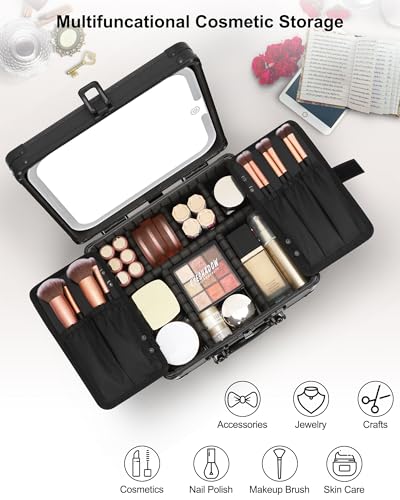 Makeup Bag with LED Mirror
