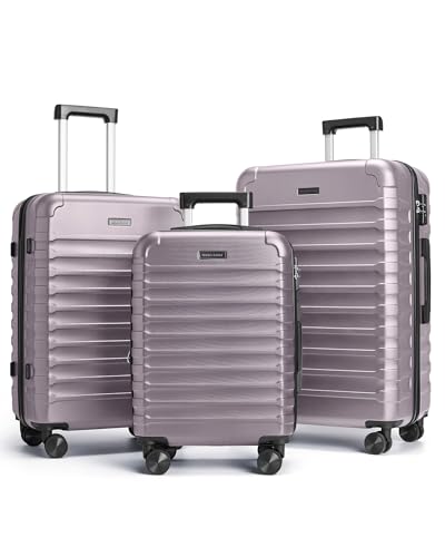 Luggage Sets 3 Pcs Suitcase with Wheel (3 Count)