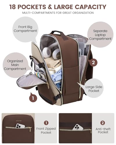 40L Travel Backpack for Women & Men