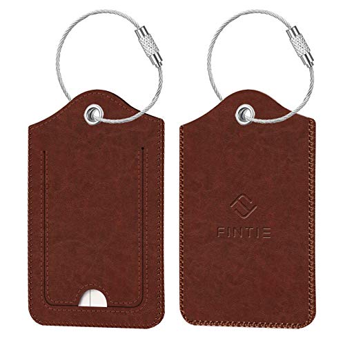Luggage Tags Privacy Cover ID Label for Travel Bag Suitcase (2 Count)