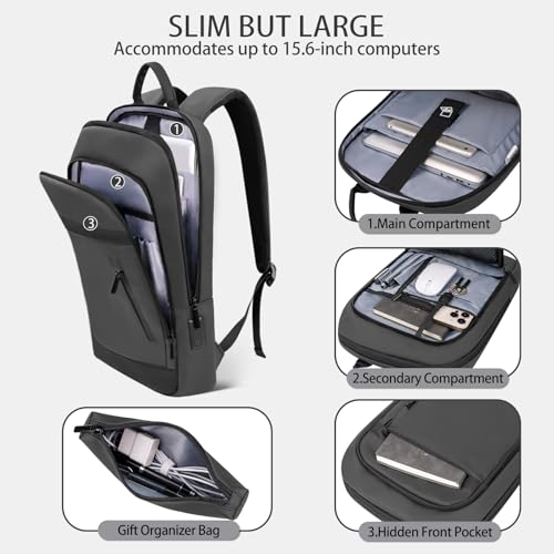 Business Backpack for Men Lightweight Commute Laptop Backpack Anti