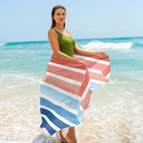 Microfiber Beach Towel for Adults with Bag