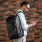 Durable Leather Laptop Business Backpack Perfect for Men & Women