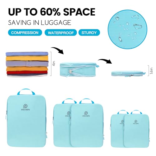 Compression Packing Cubes for Suitcases (7 Count)