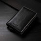 Card Holder Pop Up Slim Wallet Leather RFID Blocking Card Case Up to 8 Credit Cards Black (7 Count)