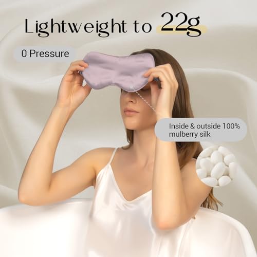 100% 22 Momme Pure Mulberry Silk Sleep Mask