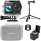 Brave 4 Pro Action Camera with Selfie Stick Tripod Carry Bag Bundle