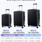 Luggage Sets 3 Pcs Suitcase with Wheels (3 Count)
