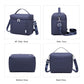 NOL Insulated Lunch Bags for Women Cooler Bag Lightweight Nylon Waterproof Lunch Box for Work Small Navy Blue 4L