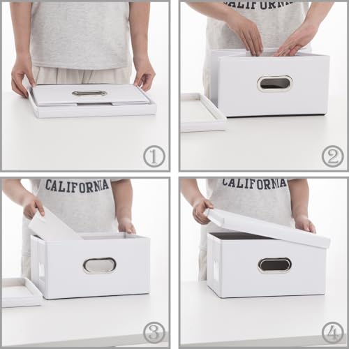 Collapsible Storage Box with Lid [3