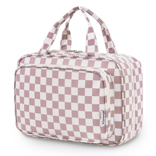 Travel Toiletry Bag for Women Large Hanging Makeup Bag Organizer Toiletries Bag for Full Size Essentials Accessories Cosmetics