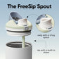 FreeSip Tumbler Stainless Steel Water Bottle 40 oz Iced Breeze