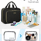 Toiletry Bag Hanging Travel Makeup Organizer with TSA Approved Transparent Cosmetic Bag Makeup Bag for Full Sized Toiletries (2 Count)