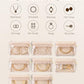 Jewelry Travel Case with Clear 8 Velvet Bags