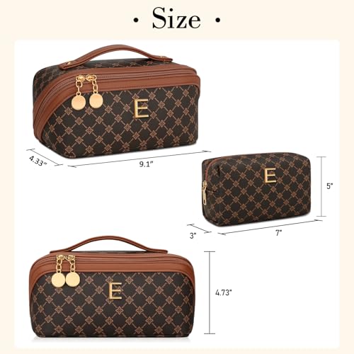 Initial Makeup Bag Personalized Gift for Women Teen Girls