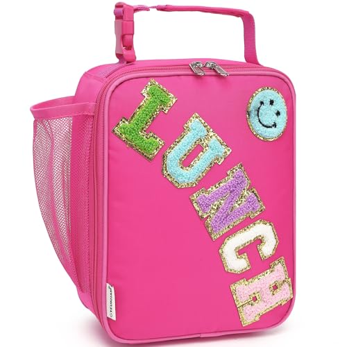 Lunch box Insulated Soft Bag Mini Cooler Back to School Thermal Meal Tote Kit With Buckle and Mesh Side Pocket for Girls