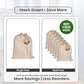 LFH Home Large Premium 1pack Cotton Rich Rich Canvas Laundry Bag with Drawstring and Handles Heavy Duty