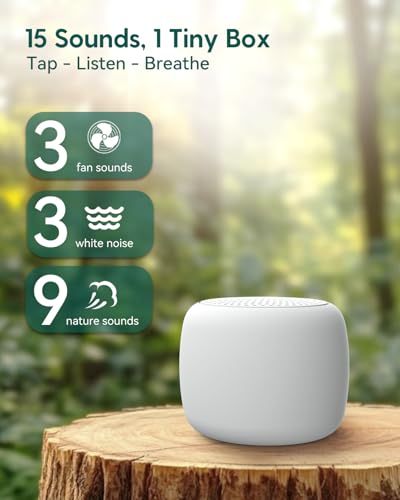 Pocket Mini Portable White Noise Machine for Travel (2 Count)
