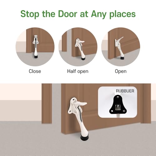 One Touch Kickdown Door Stopper (2 Count)