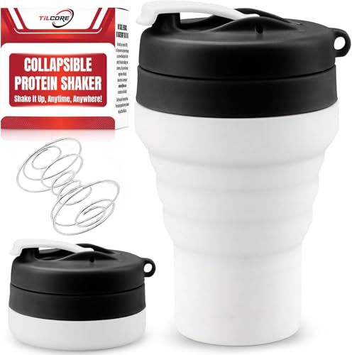 Protein Shaker Bottle Collapsible